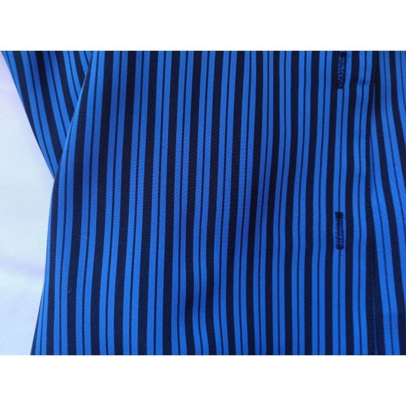 NWT Vintage Impressions Button Down Stripes Blouse Shoulder Pads Medium - Picture 7 of 10